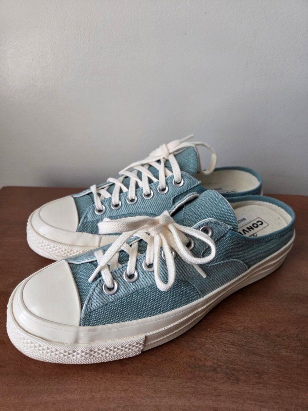 NWOB CONVERSE CHUCK TAYLOR SKY BLUE MULES SNEAKERS SIZE 9 WMN 7 MENS